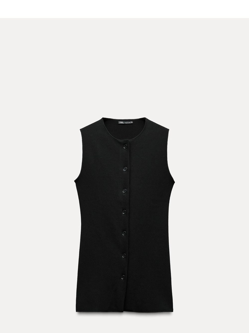 Zara Buttoned Stretch Vest - NWT